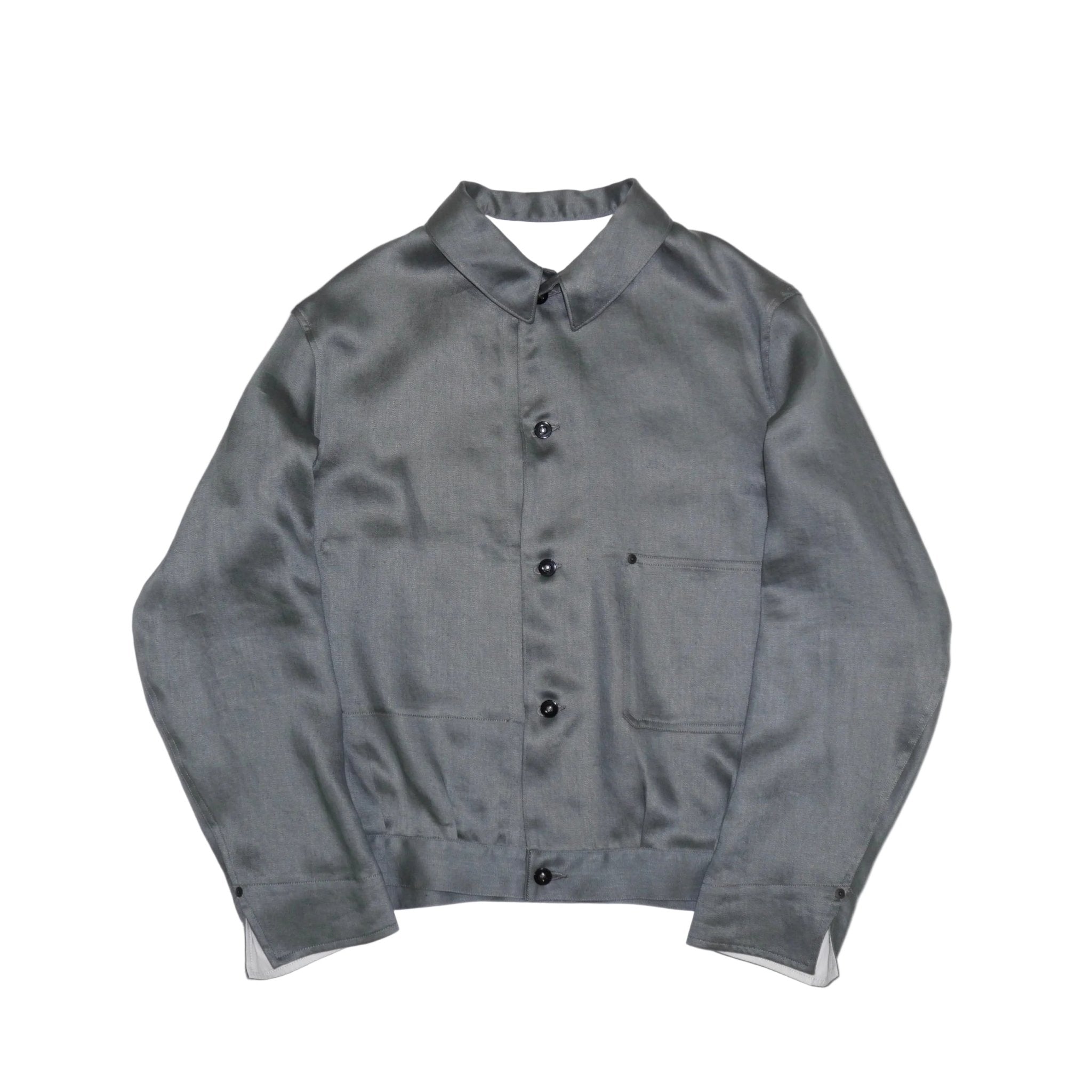 Scye Linen Sateen Cropped Work Jacket / リネンサテン クロップド