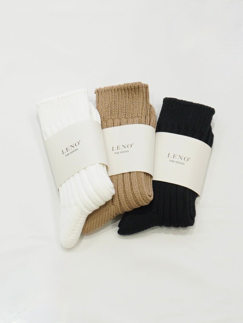 [LENO] COTTON RIB SOCKS SMALL