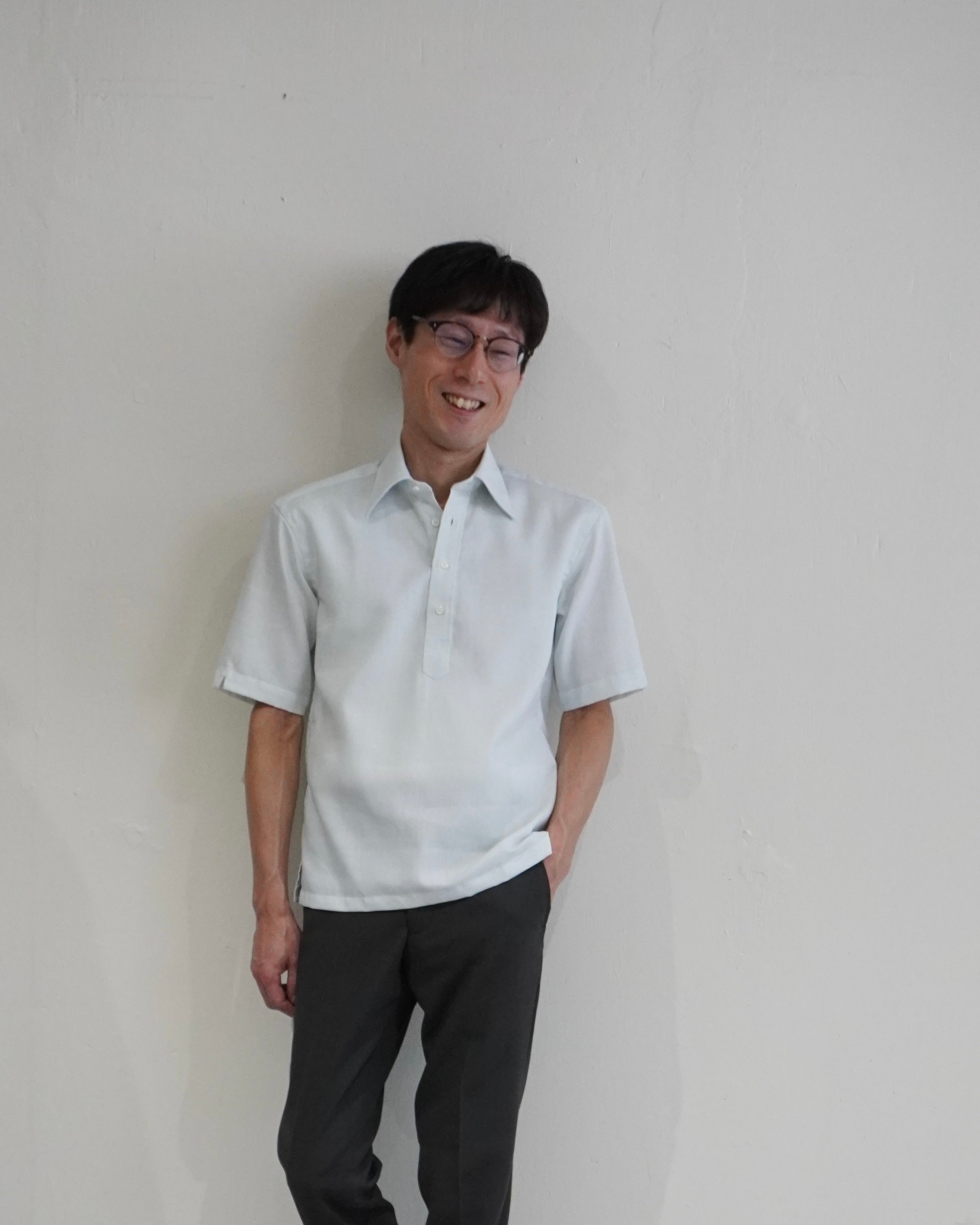 FRESCO HALF SLEEVE SHIRT ＆ MESH WOOL TROUSERS