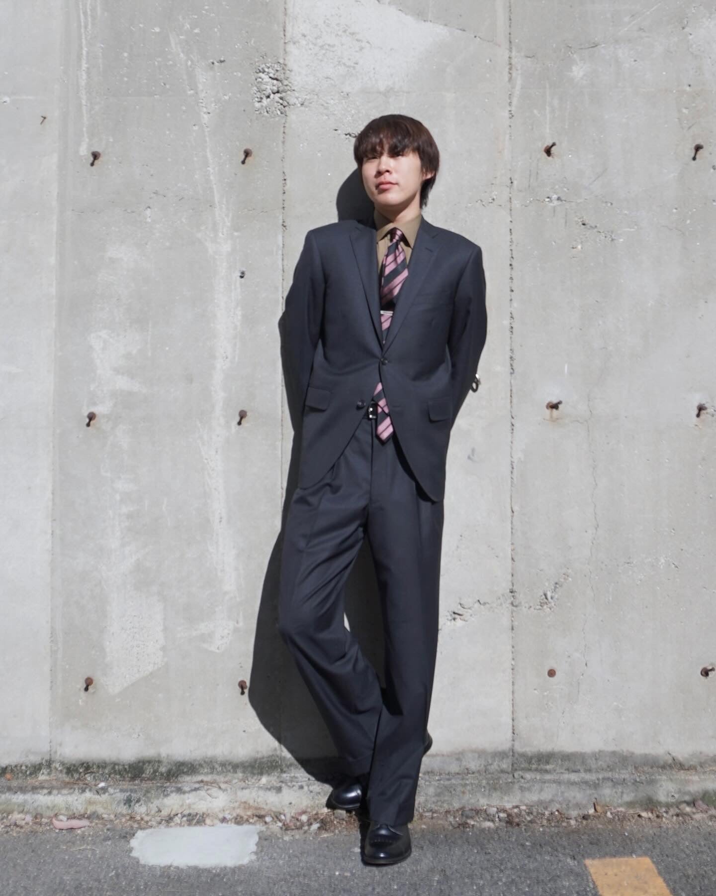 成人式スーツに向けた仕上がり ｜Canonico Glay Wool - apartir Online Store