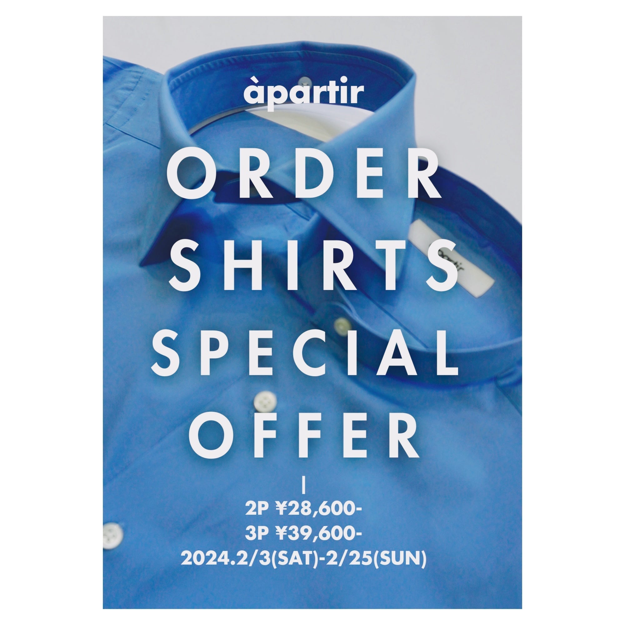 ORDER SHIRTS SPECIAL OFFER - apartir Online Store