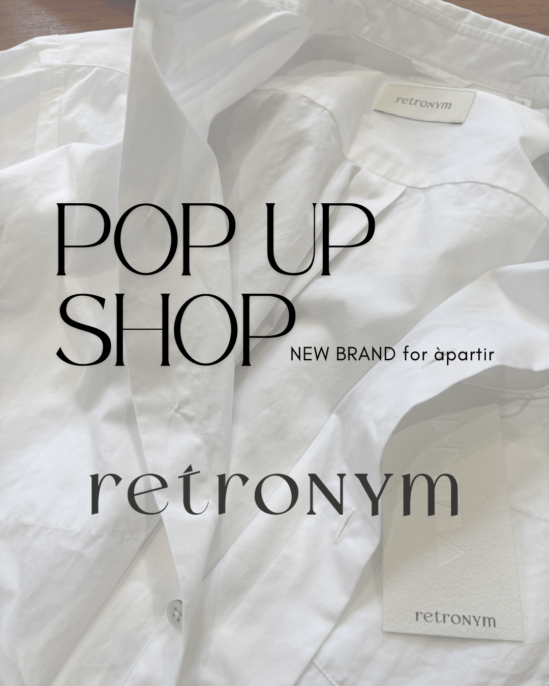 『retroNYm  POP UP SHOP』  at àpartir - apartir Online Store