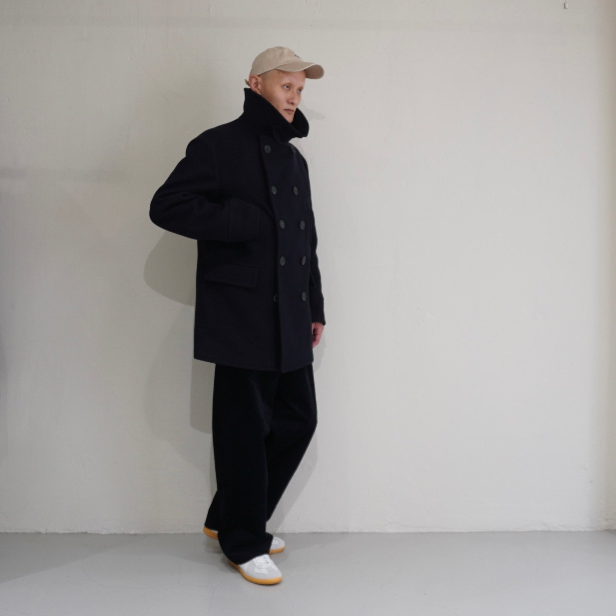 [SCYE BASICS] Wool Cashmere Melton Peacoat  19世紀英国海軍をルーツに持つ、誇りのアウター - apartir Online Store