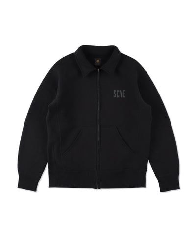 [SCYE BASICS] Fleece Back Jersey Zip Up Top