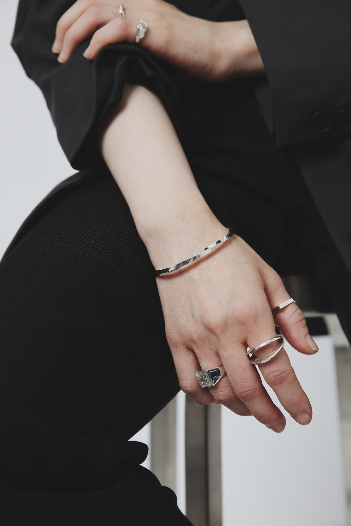 [NINENINE] Silver 925 Bangle | Width 3mm | 21-B-005