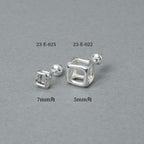 [NINENINE] シルバー925 ピアス | 5mm角 | 23-E-022