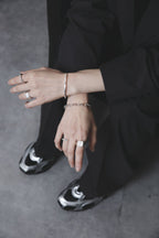 [NINENINE] シルバー925 バングル｜いぶし加工なし｜24-B-013