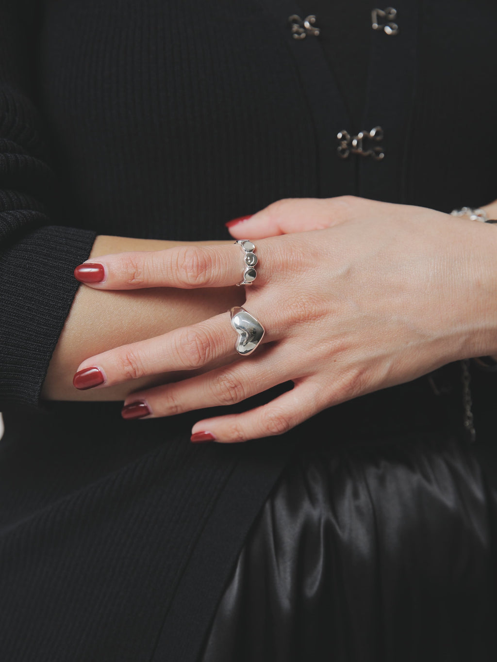 [NINENINE] シルバー925 ハートリング ｜ 21-R-012