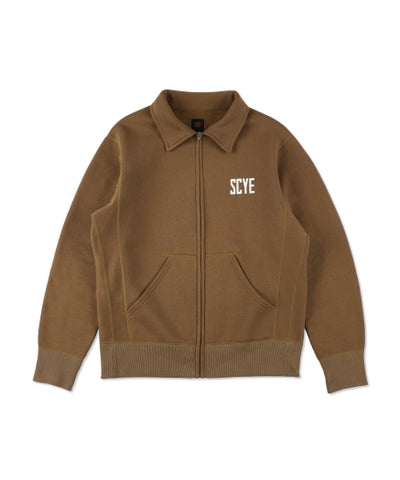 [SCYE BASICS] Fleece Back Jersey Zip Up Top