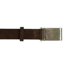 [Scye] Suede Touch Leather Box Buckle Belt