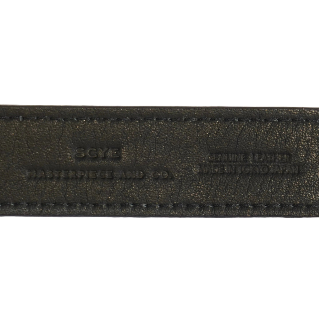 [Scye] Suede Touch Leather Box Buckle Belt