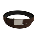 [Scye] Suede Touch Leather Box Buckle Belt