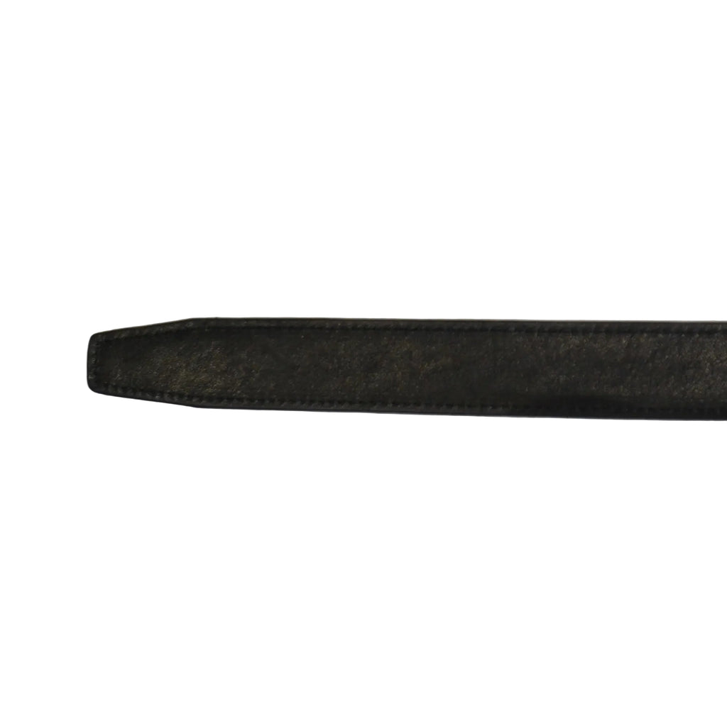 [Scye] Suede Touch Leather Box Buckle Belt