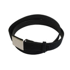 [Scye] Suede Touch Leather Box Buckle Belt