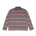 [SCYE BASICS] Multi Striped Cotton L/S Polo Shirt