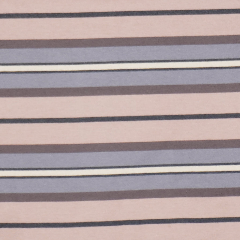 [SCYE BASICS] Multi Striped Cotton L/S Polo Shirt