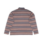 [SCYE BASICS] Multi Striped Cotton L/S Polo Shirt