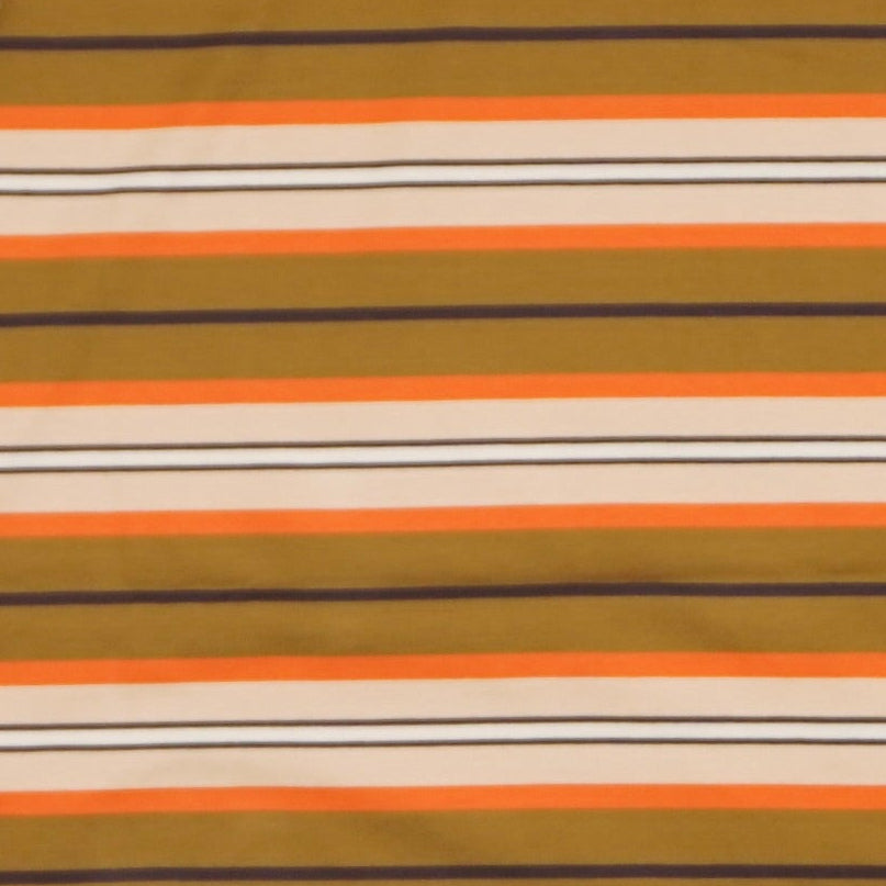 [SCYE BASICS] Multi Striped Cotton L/S Polo Shirt