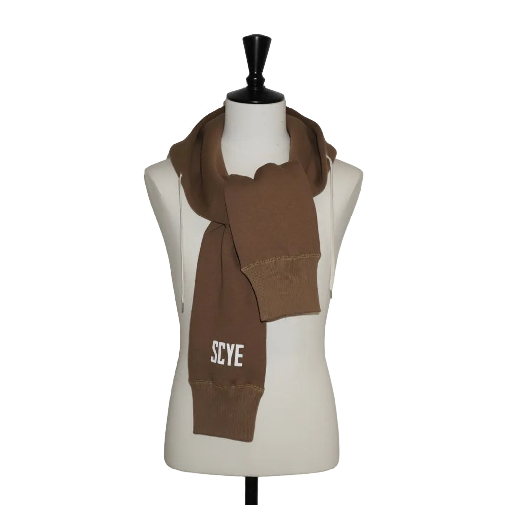 [SCYE BASICS] Fleece Back Jersey Hooded Scarf