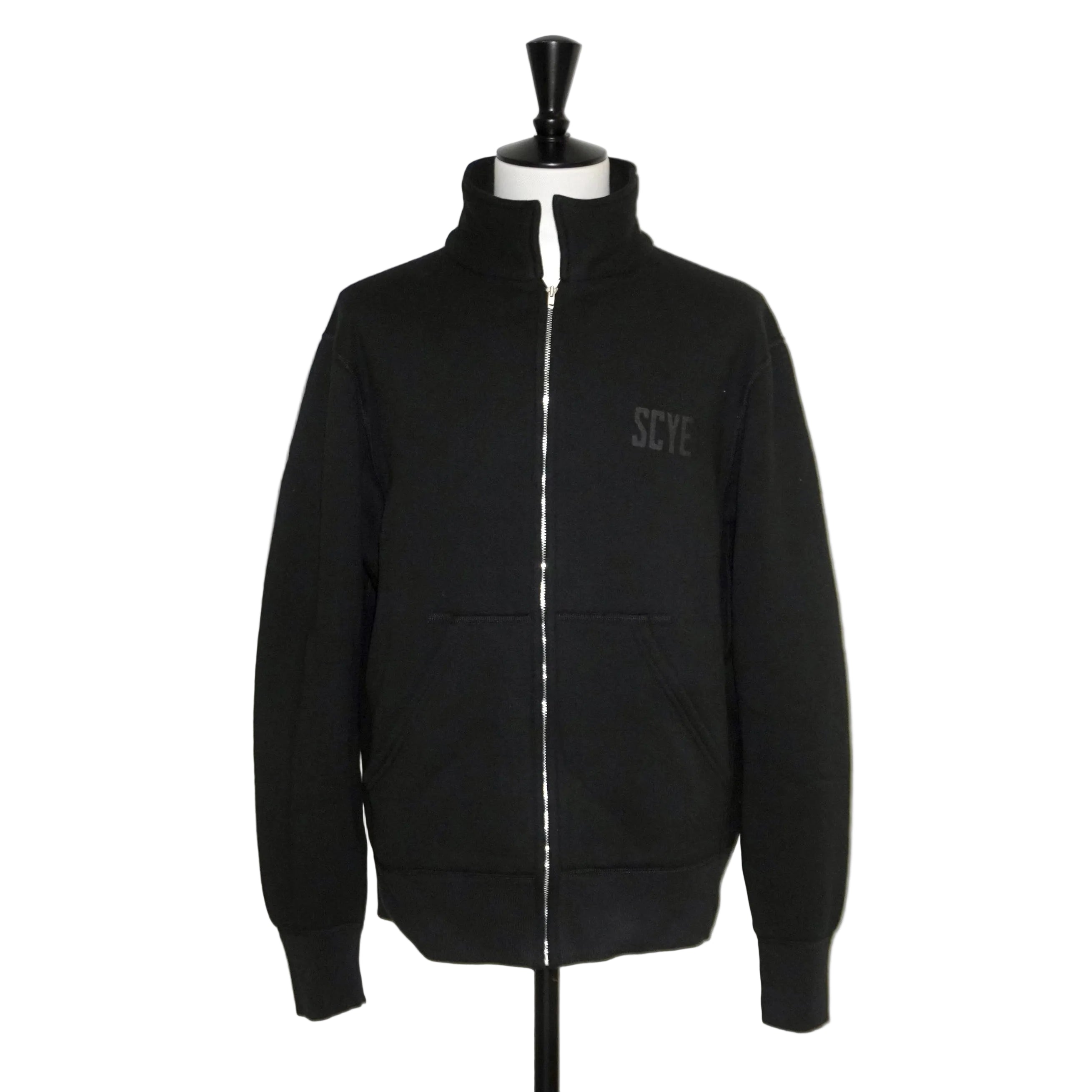 [SCYE BASICS] Fleece Back Jersey Zip Up Top