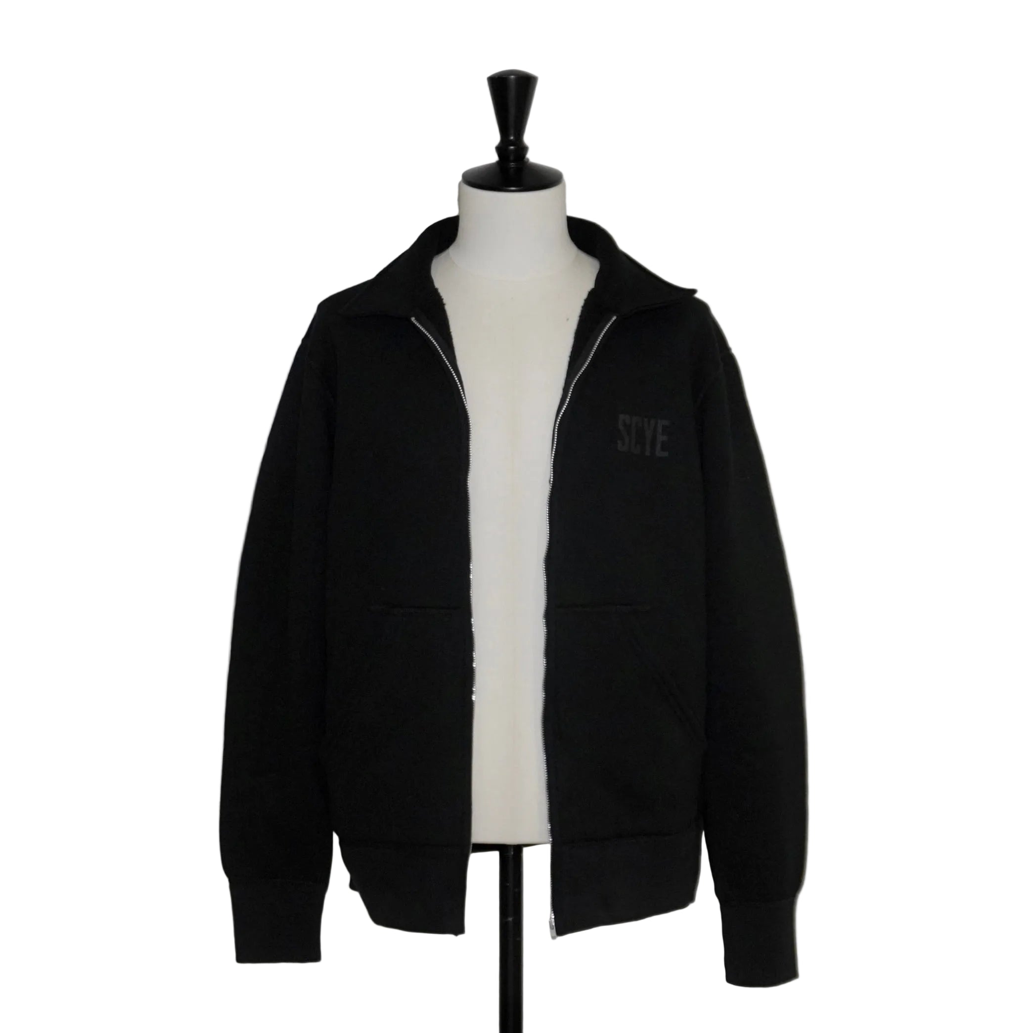 [SCYE BASICS] Fleece Back Jersey Zip Up Top