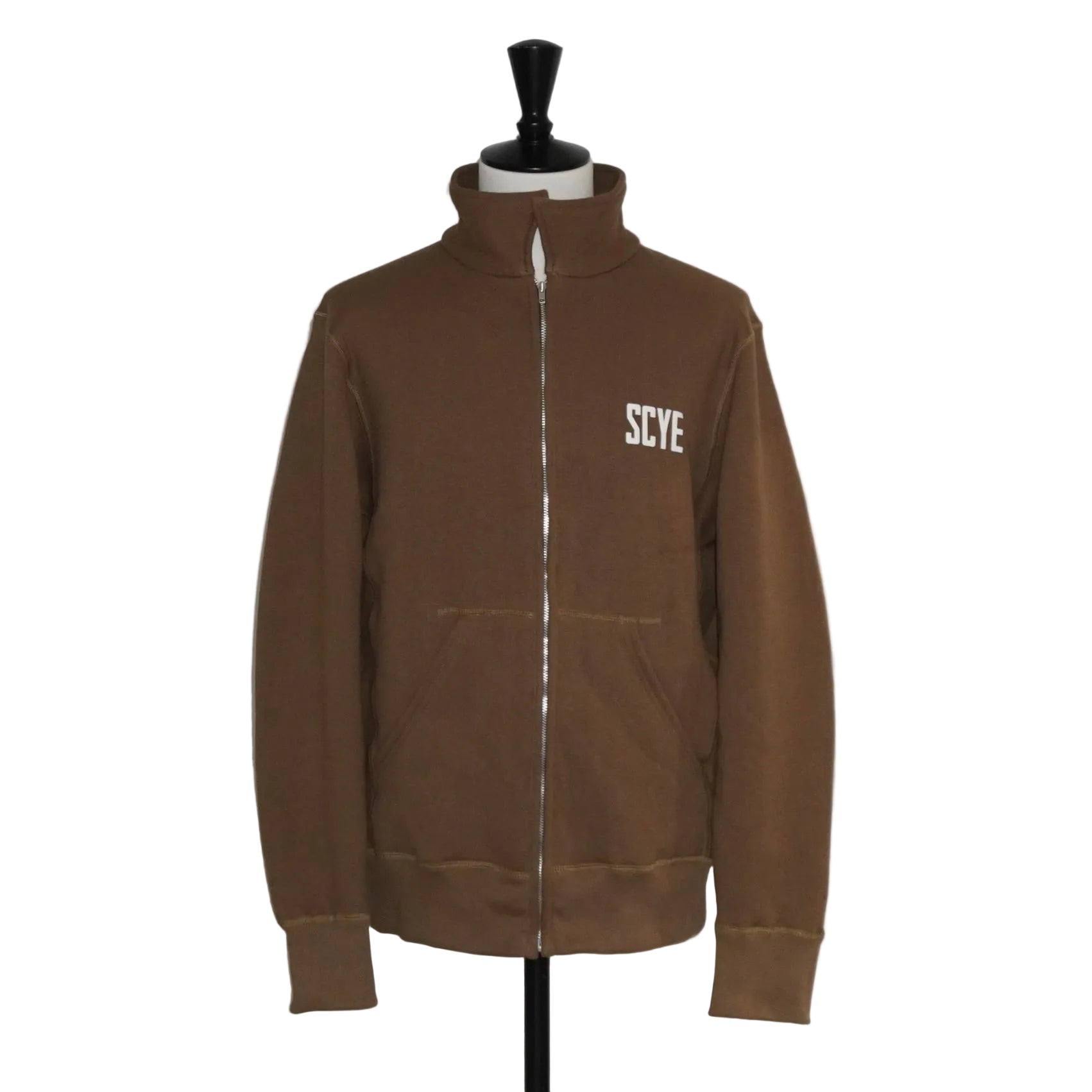 [SCYE BASICS] Fleece Back Jersey Zip Up Top