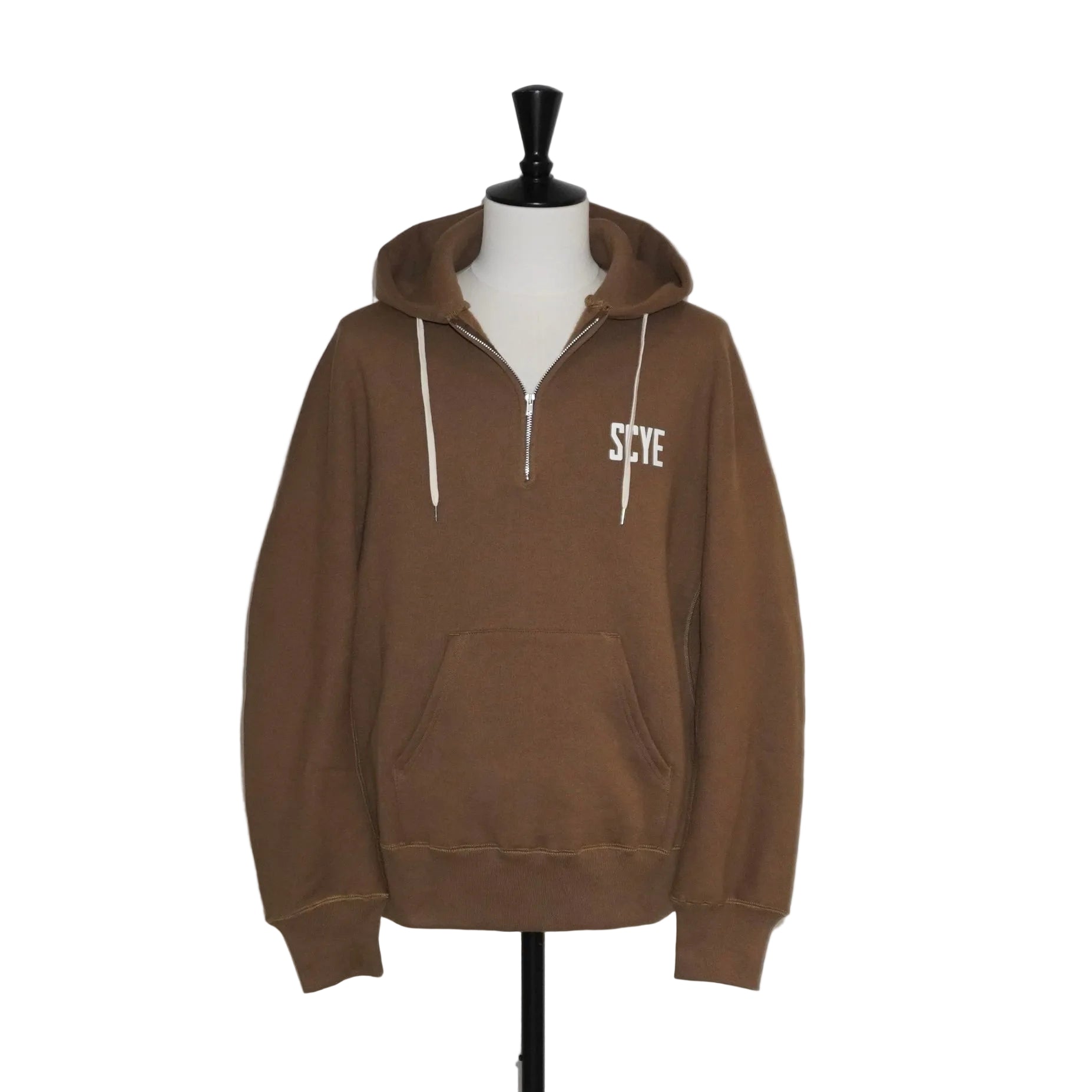 [SCYE BASICS] Fleece Back Jersey Half Zip Hoodie