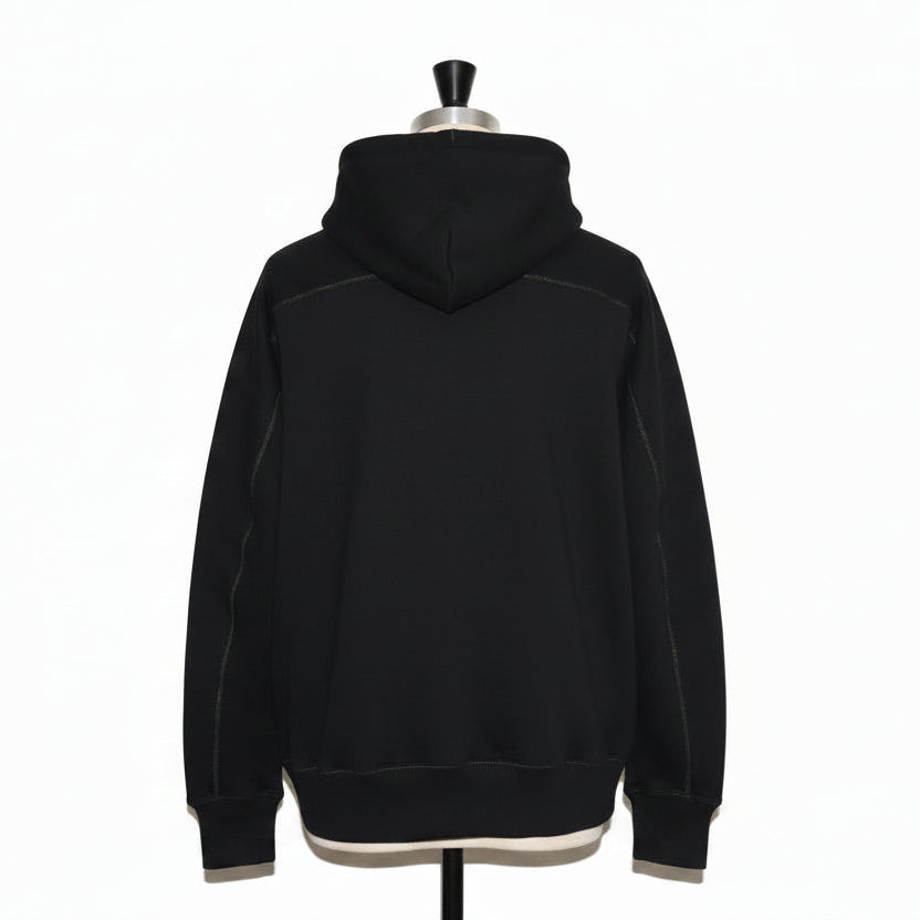 [SCYE BASICS] Fleece Back Jersey Half Zip Hoodie