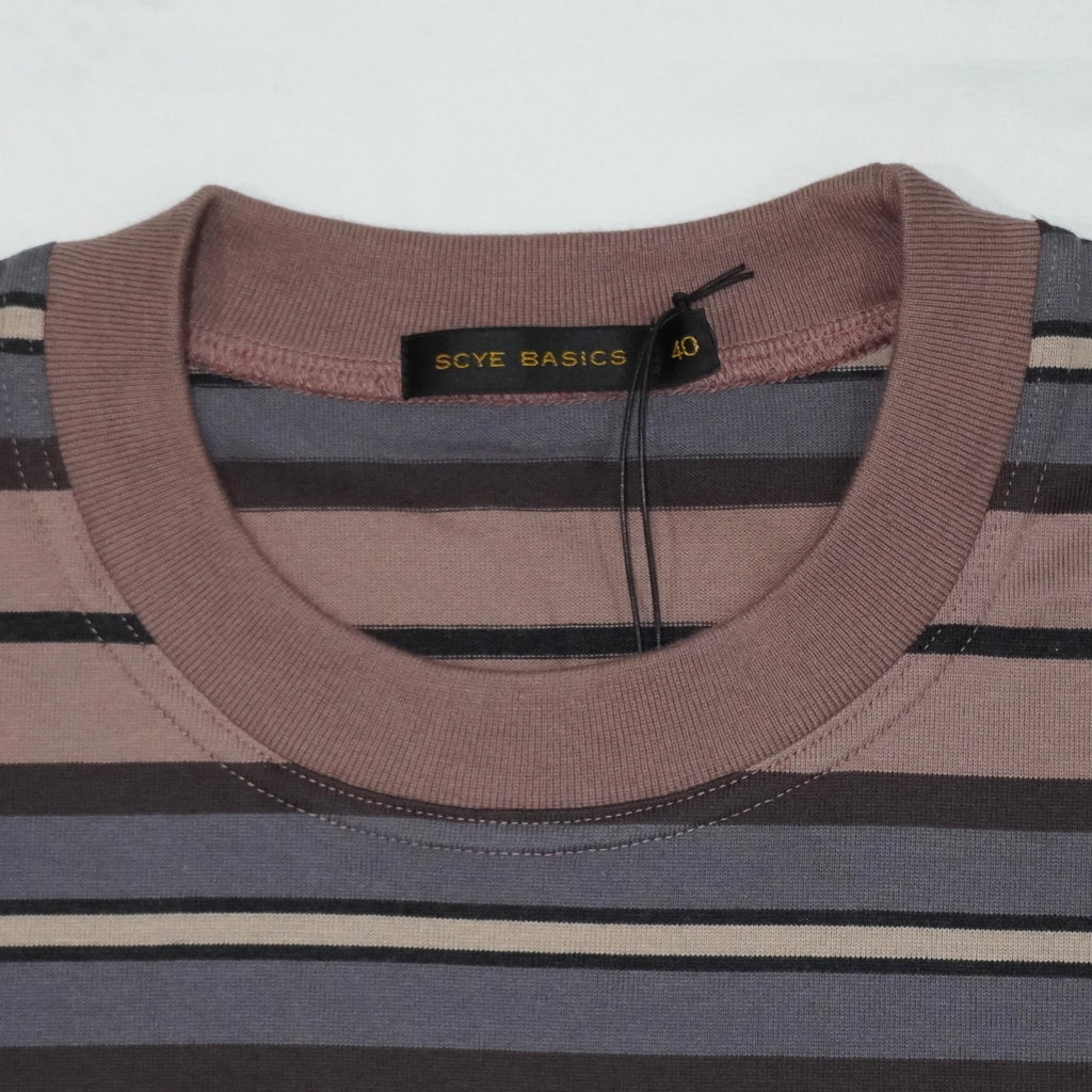 [SCYE BASICS] Multi Striped Cotton L/S T-Shirt
