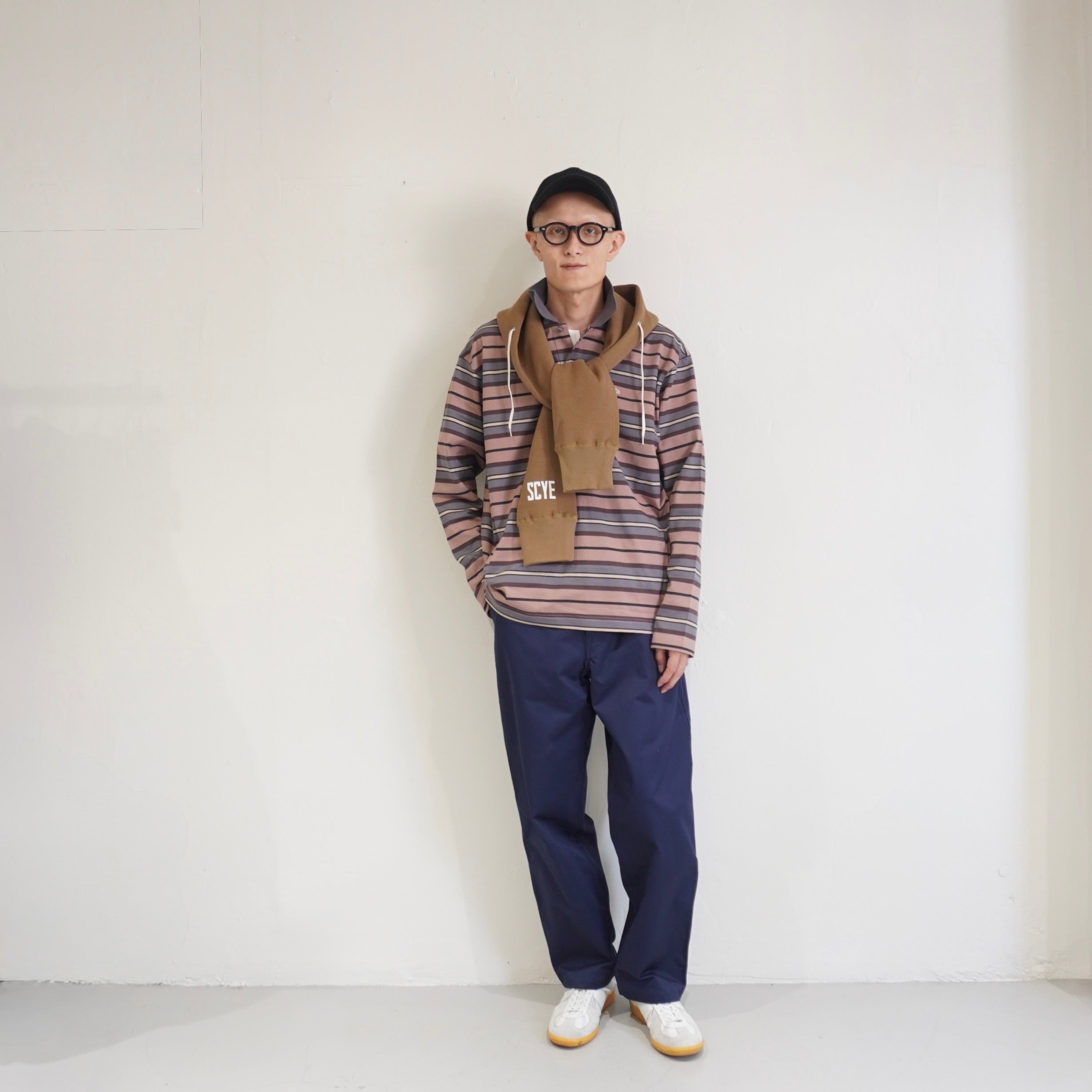 [SCYE BASICS] Fleece Back Jersey Hooded Scarf