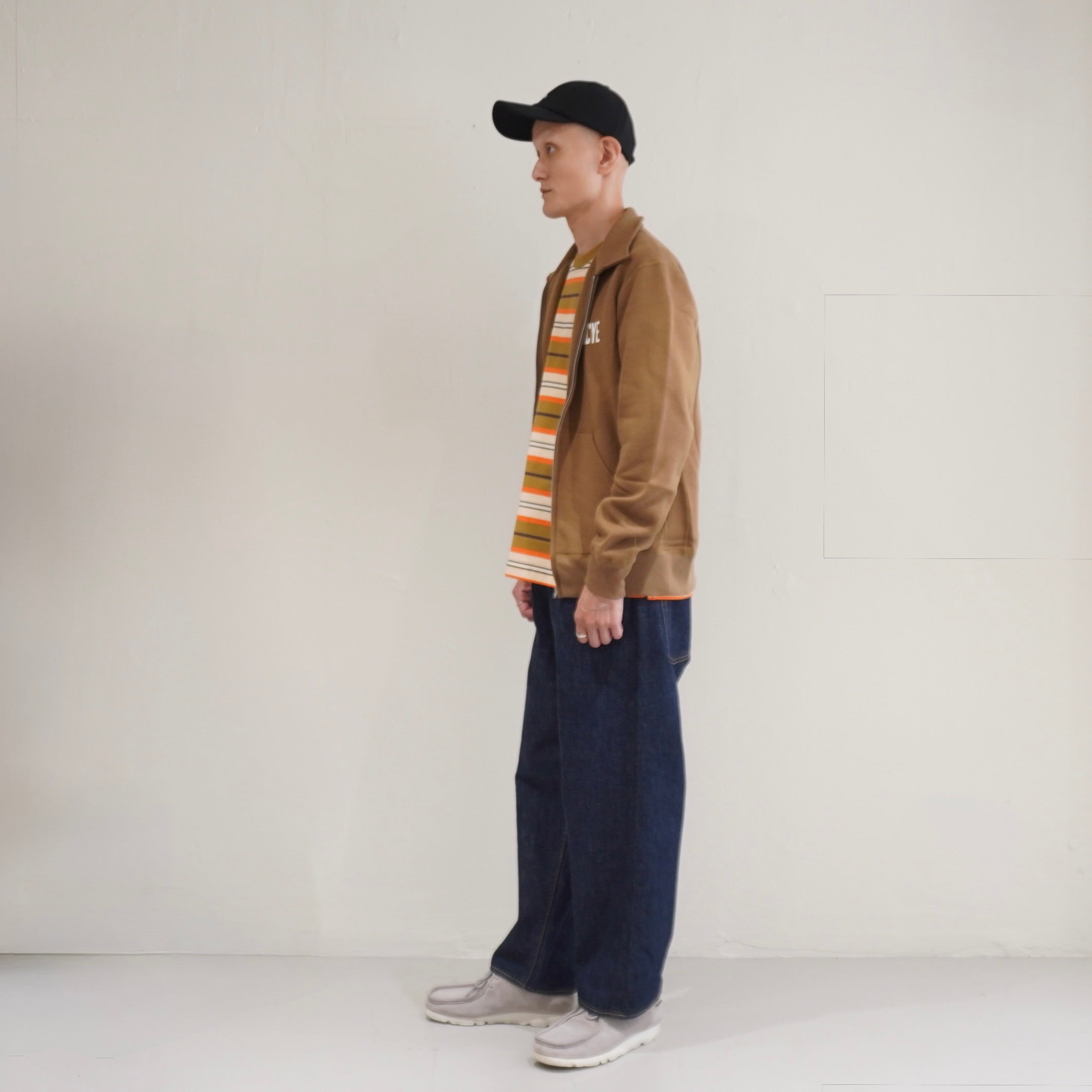 [SCYE BASICS] Fleece Back Jersey Zip Up Top
