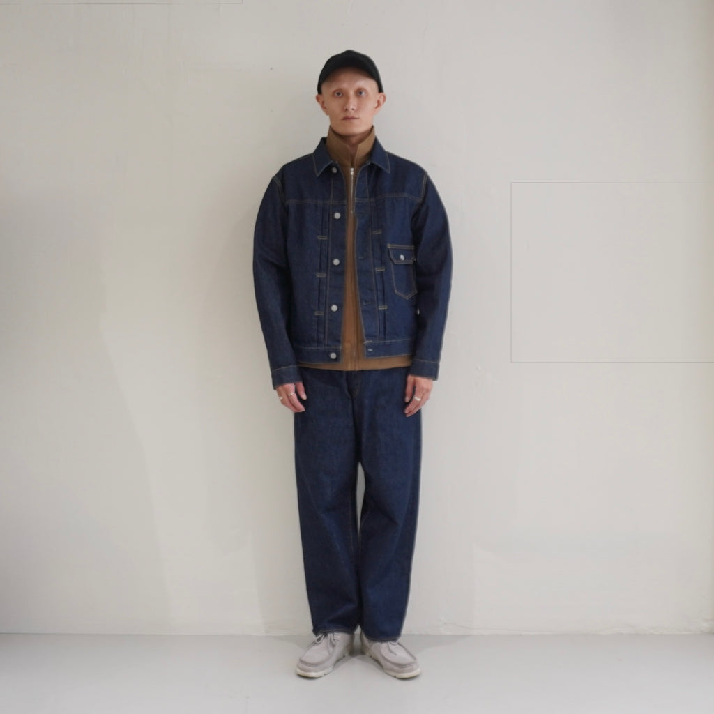 [SCYE BASICS] Fleece Back Jersey Zip Up Top