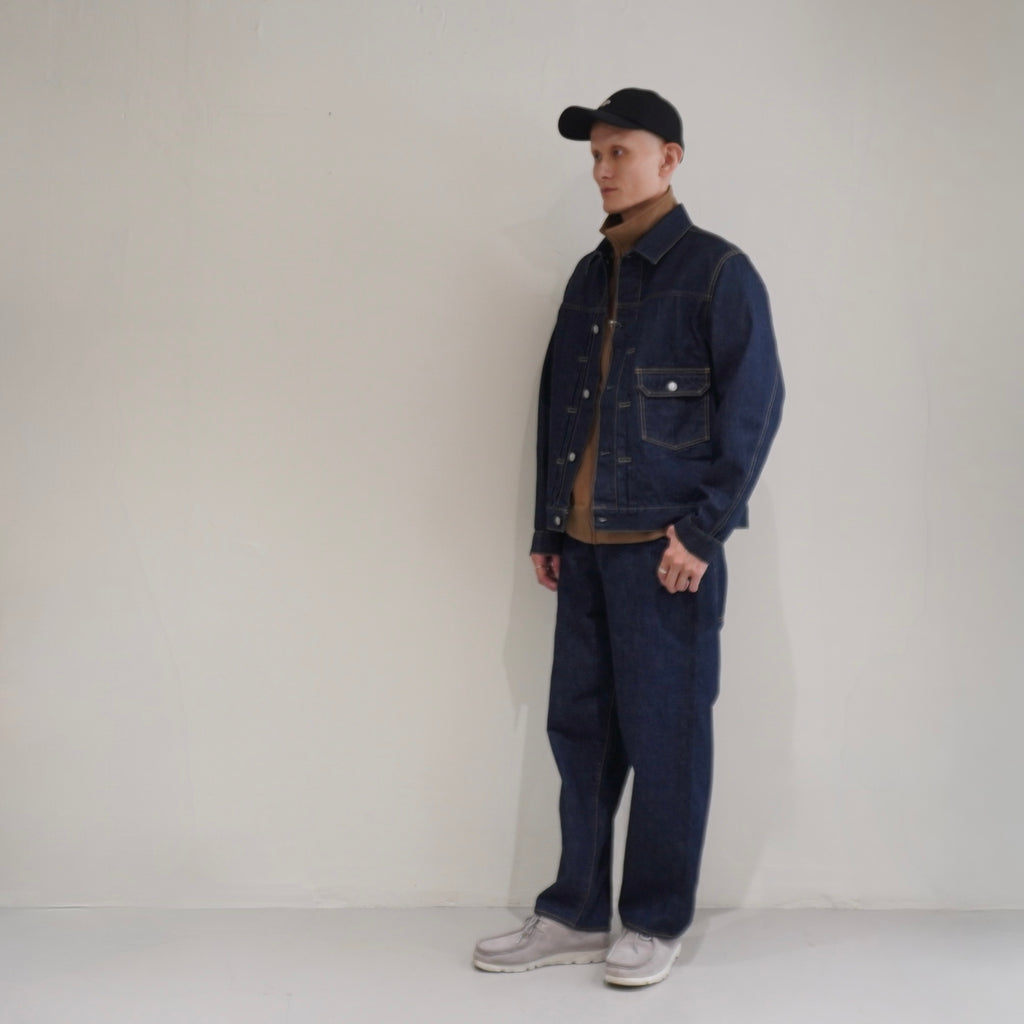 [SCYE BASICS] Fleece Back Jersey Zip Up Top