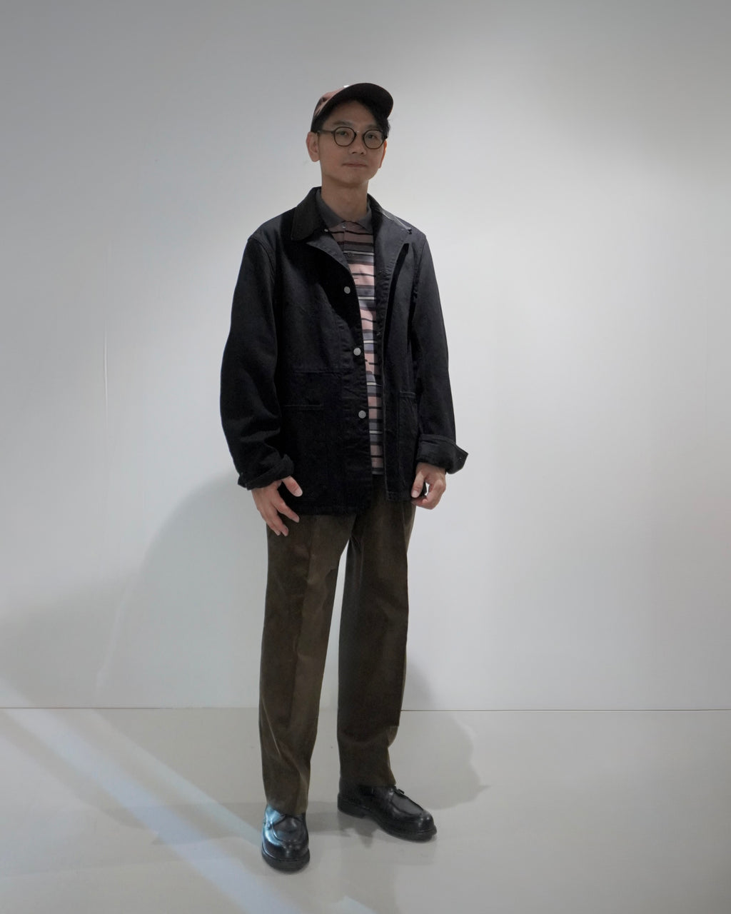[SCYE BASICS] Langärmeliges Polo-Shirt aus Baumwolle mit Multistreifen