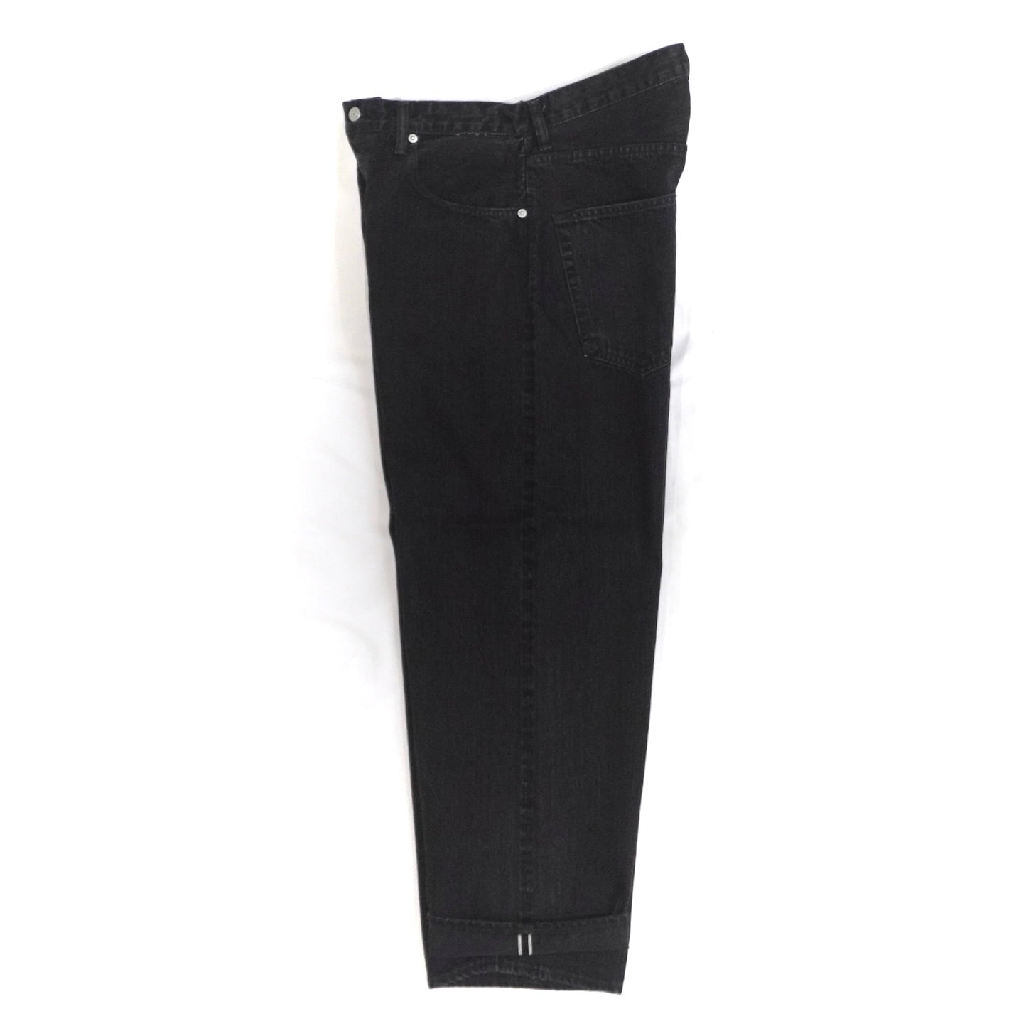 SCYEBASICS] Selvedge Denim Baggy Jeans Black サイ セルヴィッチ