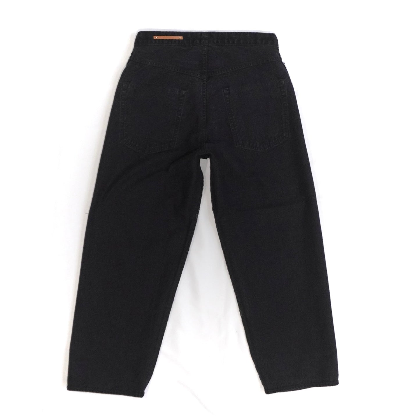 [SCYEBASICS] Selvedge Denim Baggy Jeans Black