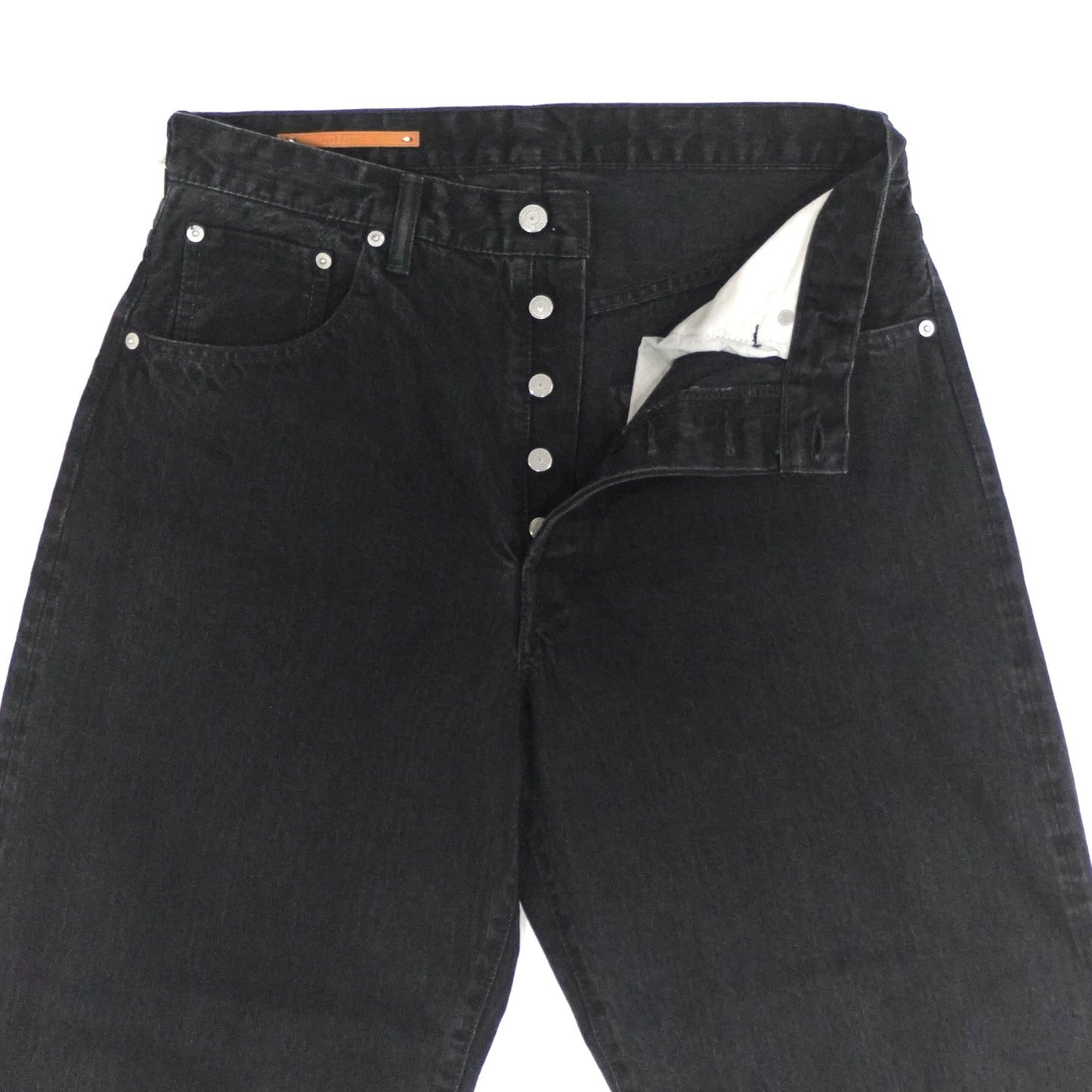 [SCYEBASICS] Selvedge Denim Baggy Jeans Black