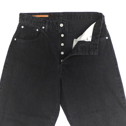 [SCYEBASICS] Selvedge Denim Baggy Jeans Black