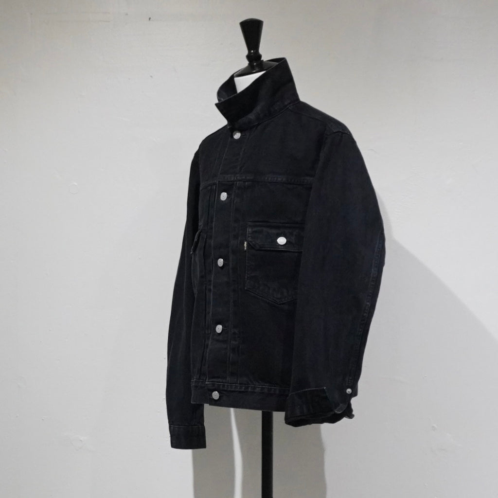 [SCYE BASICS] Selvage Black Denim Jacket Type2
