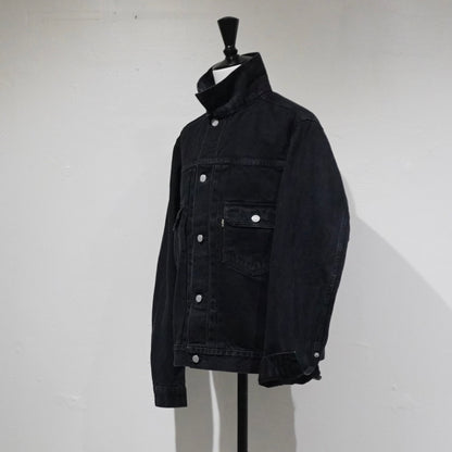 [SCYEBASICS] Selvage Black Denim Jacket Type2