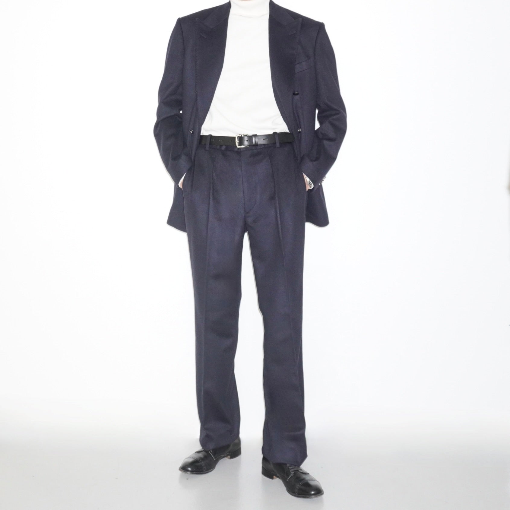 [SCYE] Loden Cloth Tailored Trousers サイ ワンタック ローデンクロス ワイド トラウザーズ - apartir Online Store アパルティール セレクトショップ