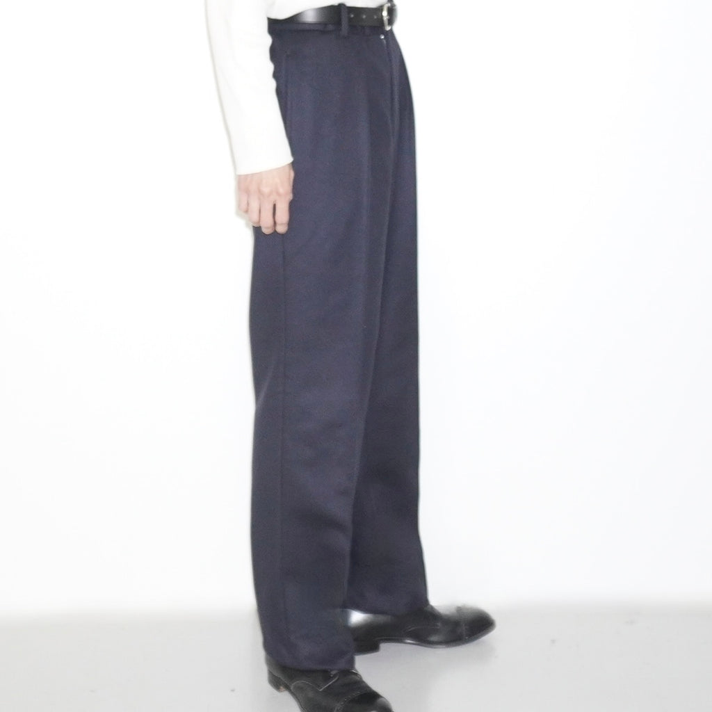 [SCYE] Loden Cloth Tailored Trousers サイ ワンタック ローデンクロス ワイド トラウザーズ - apartir Online Store アパルティール セレクトショップ