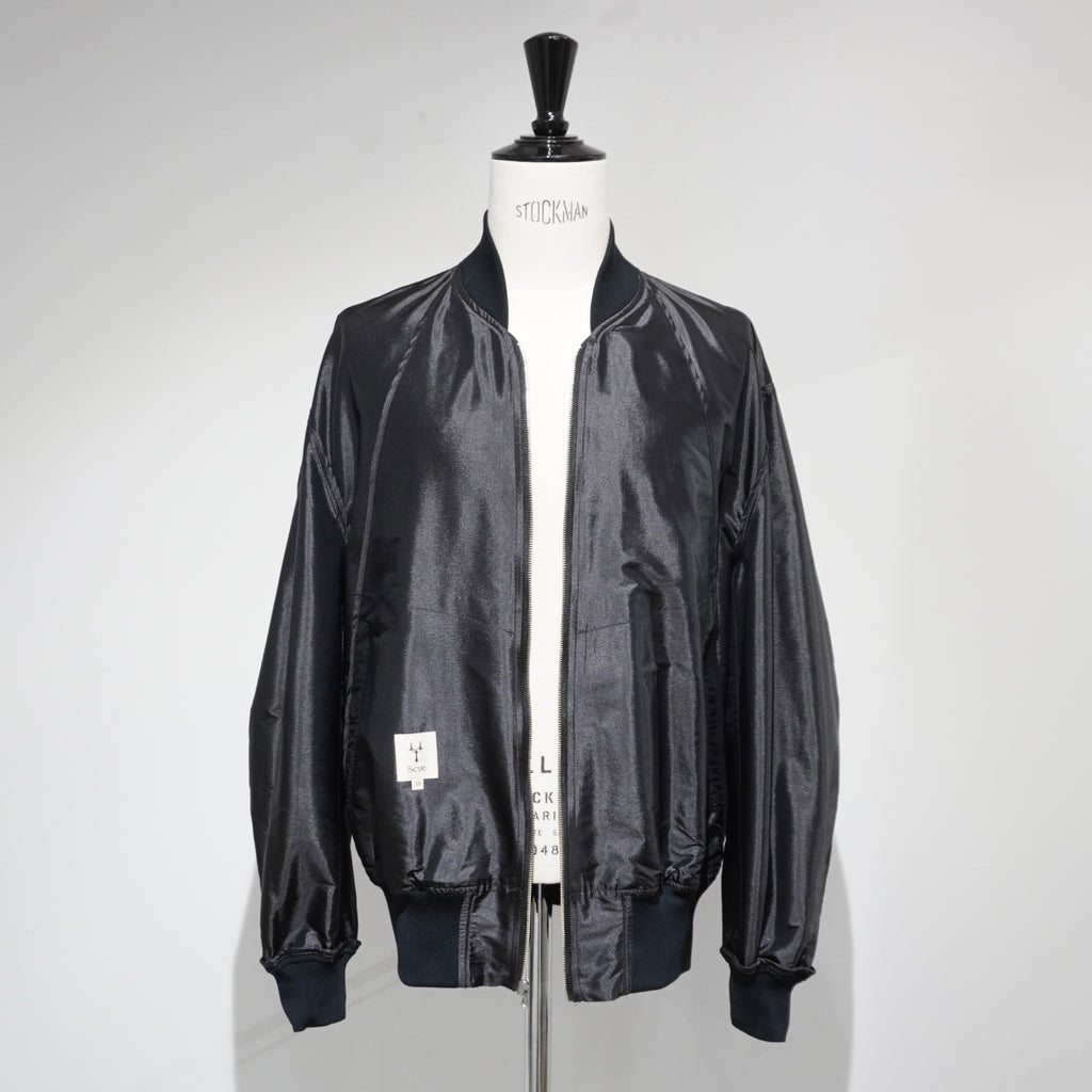[SCYE] Silk Nylon Parachute Cloth Bomber Jacket