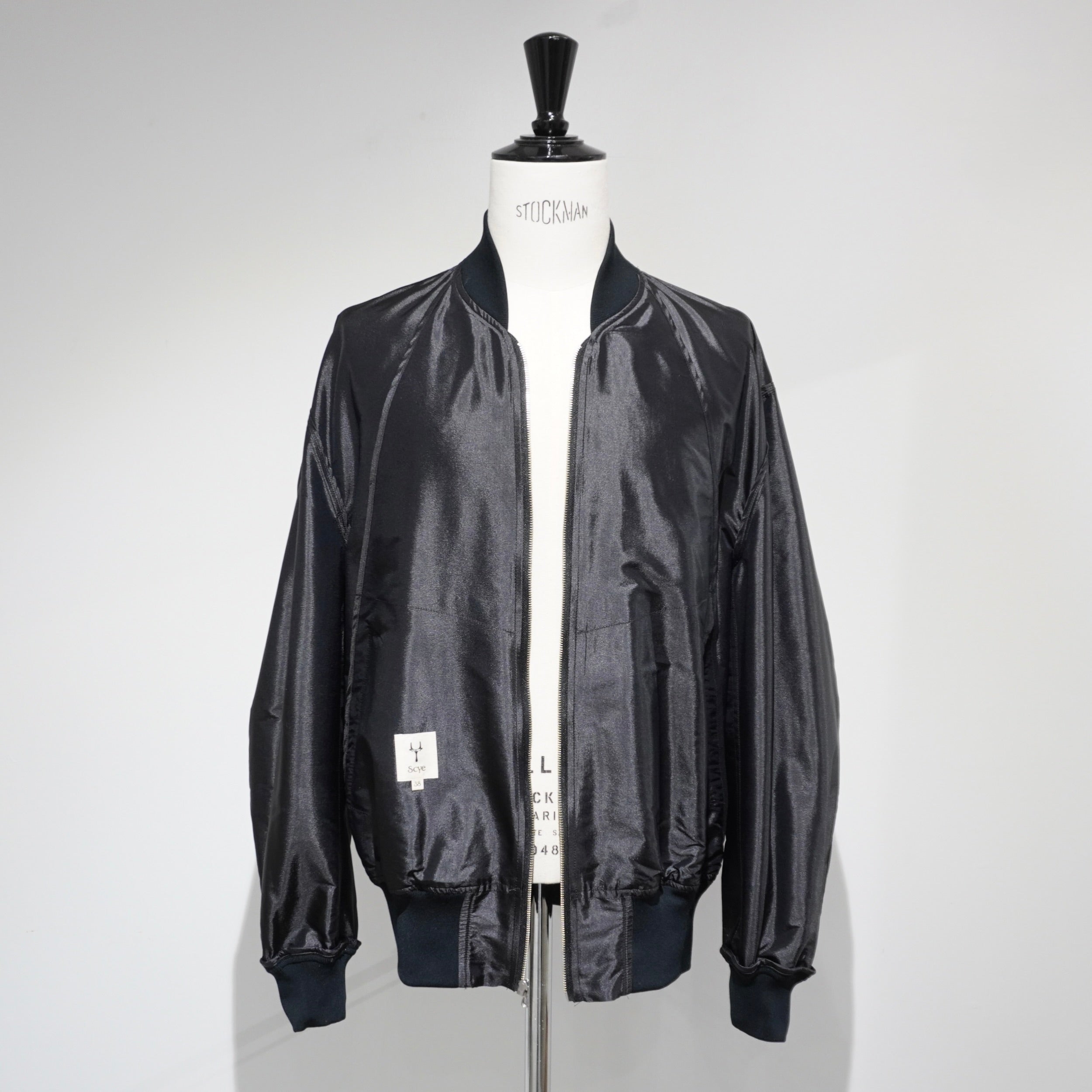 [SCYE] Silk Nylon Parachute Cloth Bomber Jacket