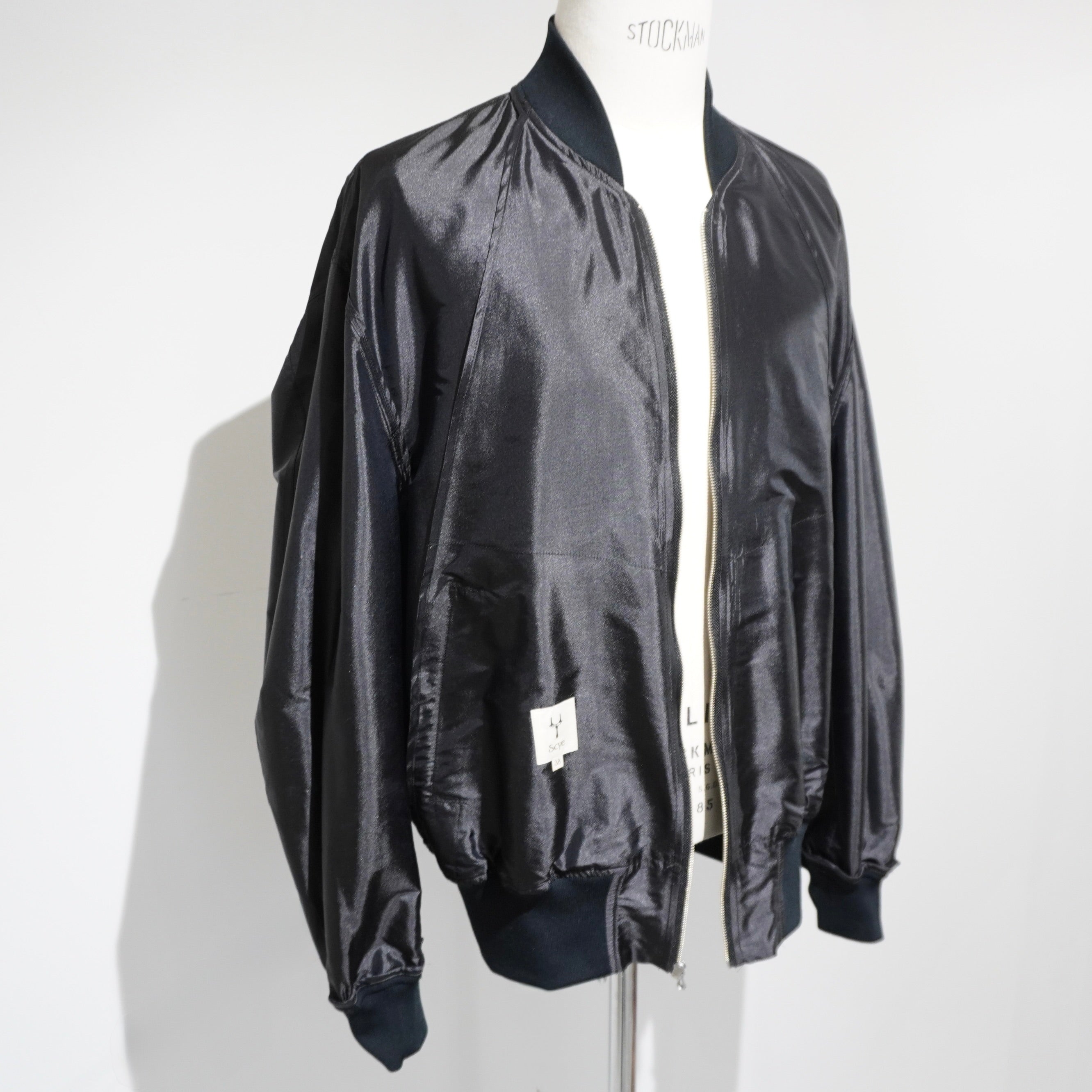 [SCYE] Silk Nylon Parachute Cloth Bomber Jacket