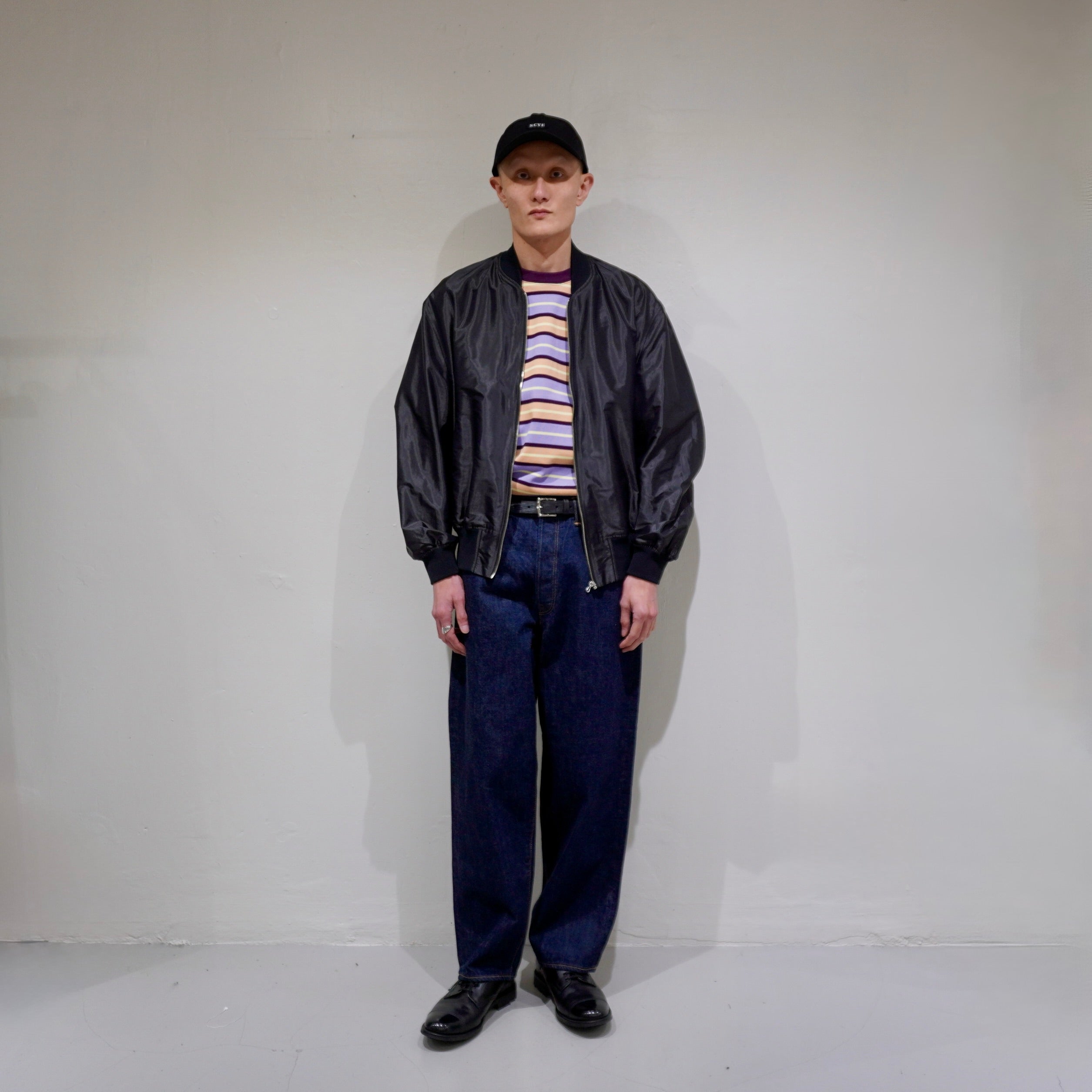 [SCYE] Silk Nylon Parachute Cloth Bomber Jacket