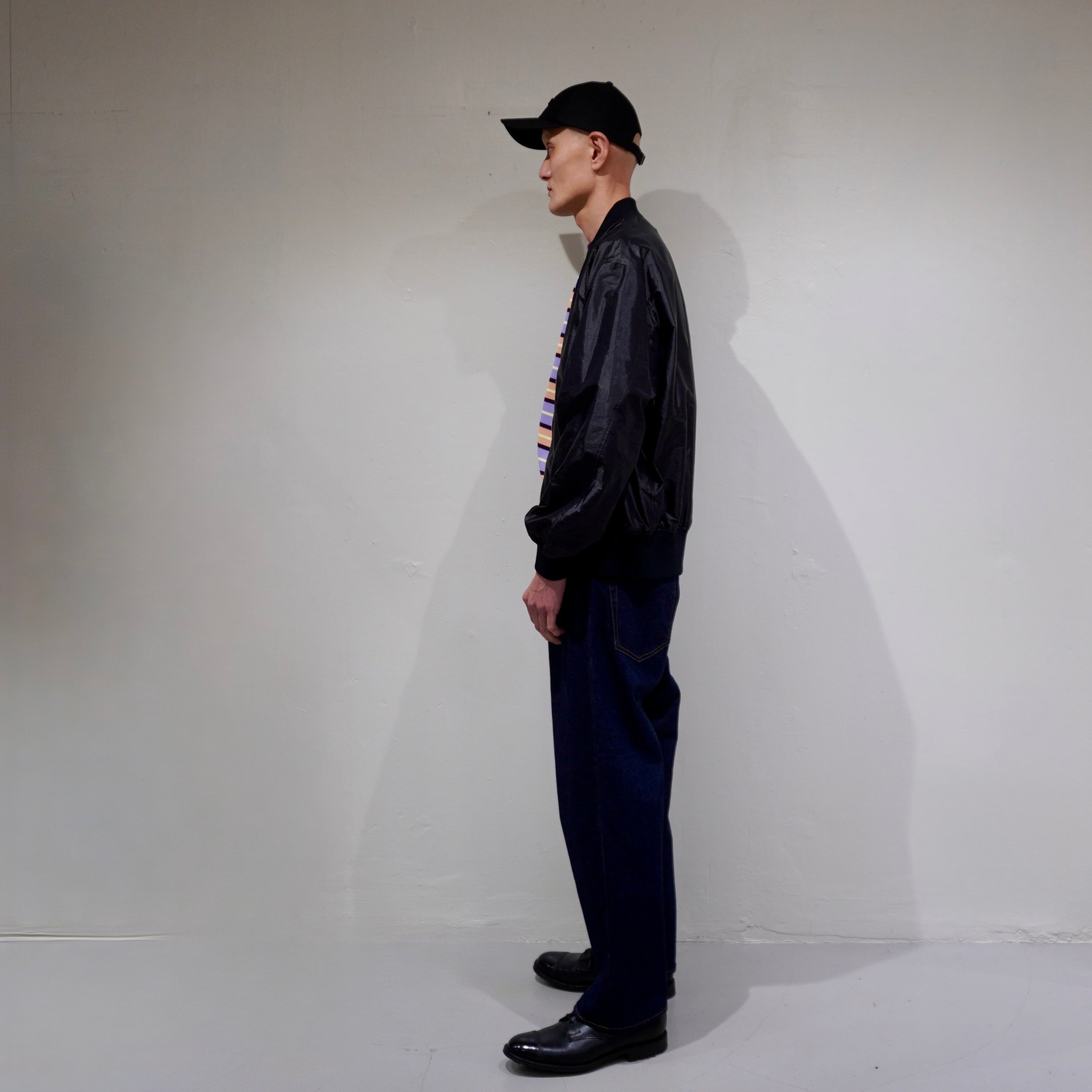 [SCYE] Silk Nylon Parachute Cloth Bomber Jacket