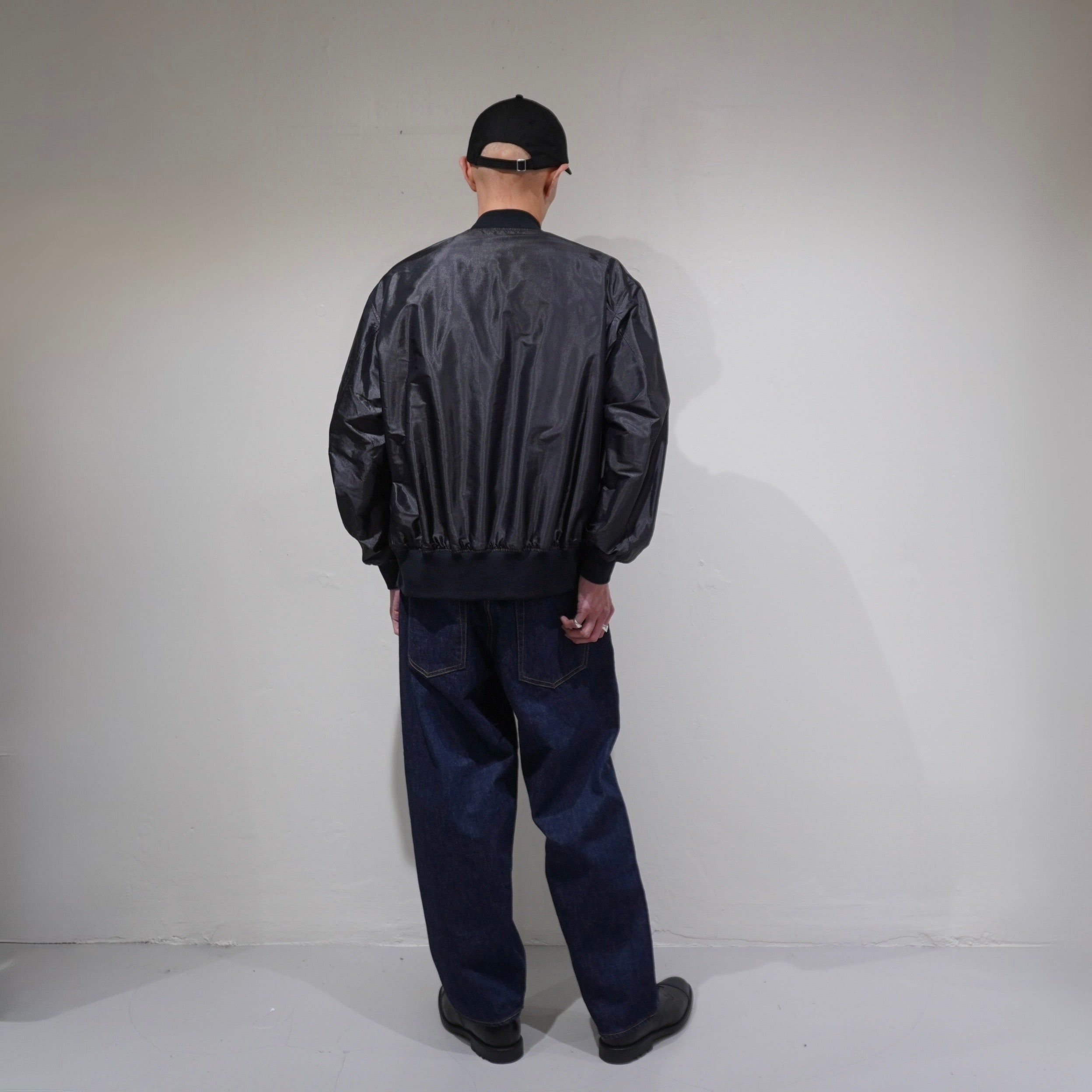 [SCYE] Silk Nylon Parachute Cloth Bomber Jacket