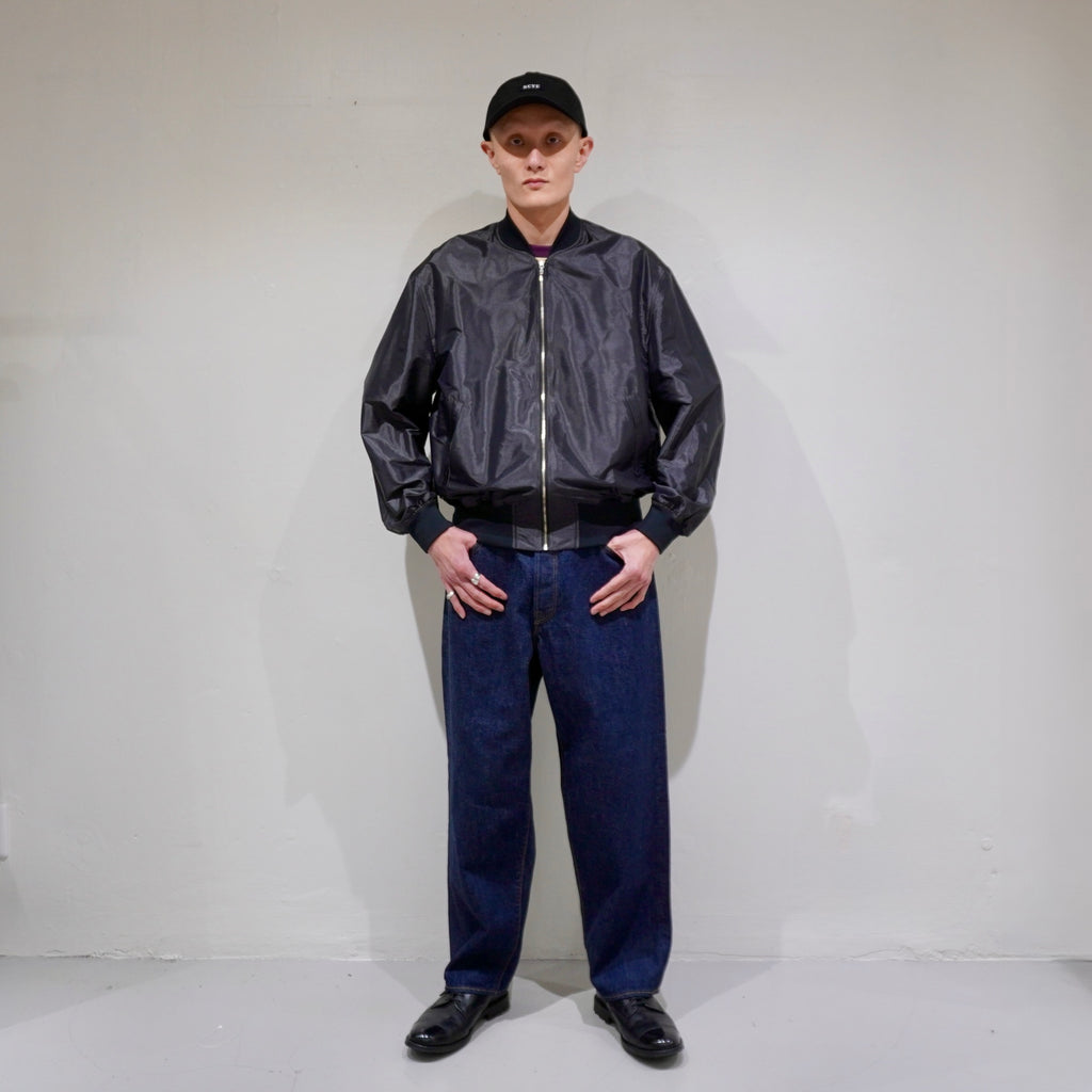 [SCYE] Silk Nylon Parachute Cloth Bomber Jacket
