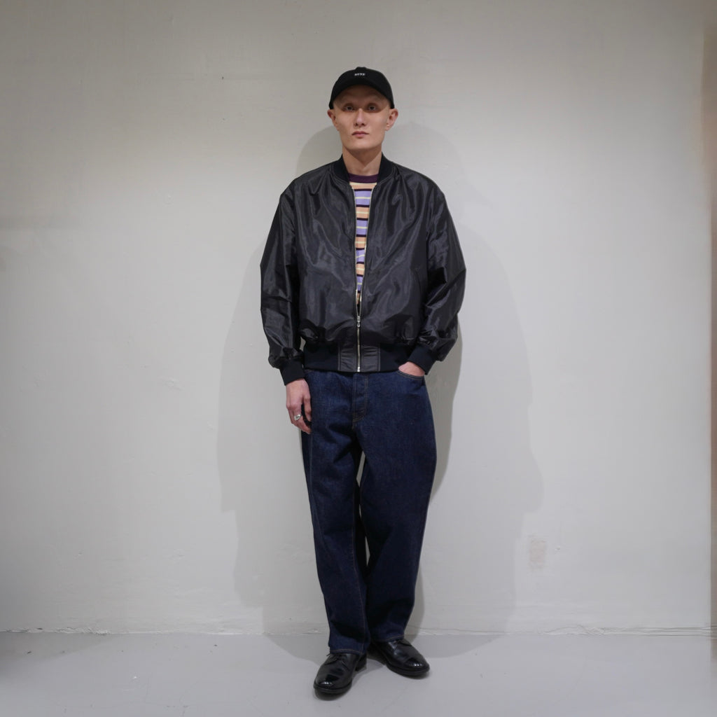 [SCYE] Silk Nylon Parachute Cloth Bomber Jacket